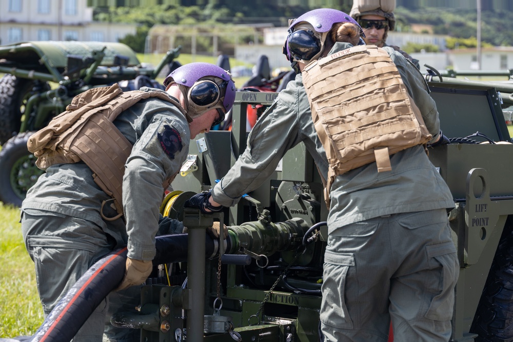1st MAW Marines establish forward arming, refueling point on Camp Foster