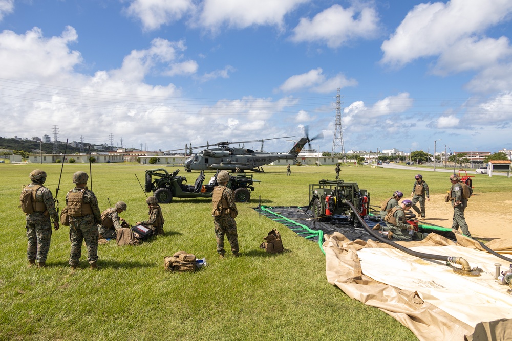 1st MAW Marines establish forward arming, refueling point on Camp Foster