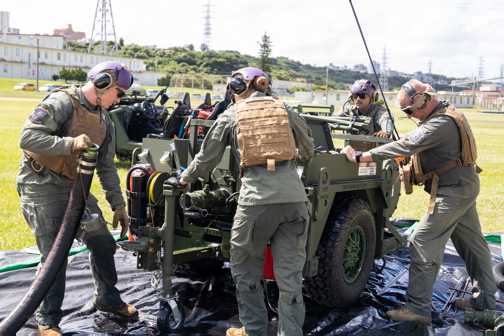 1st MAW Marines establish forward arming, refueling point on Camp Foster