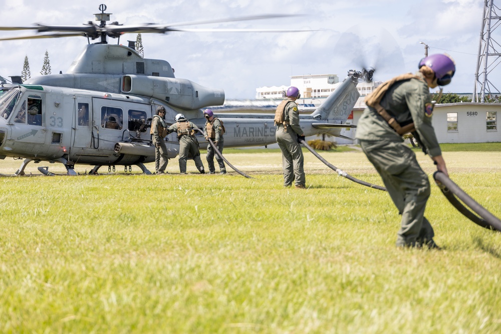 1st MAW Marines establish forward arming, refueling point on Camp Foster