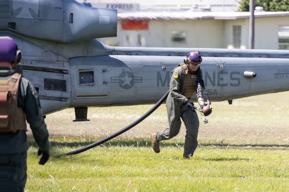 1st MAW Marines establish forward arming, refueling point on Camp Foster