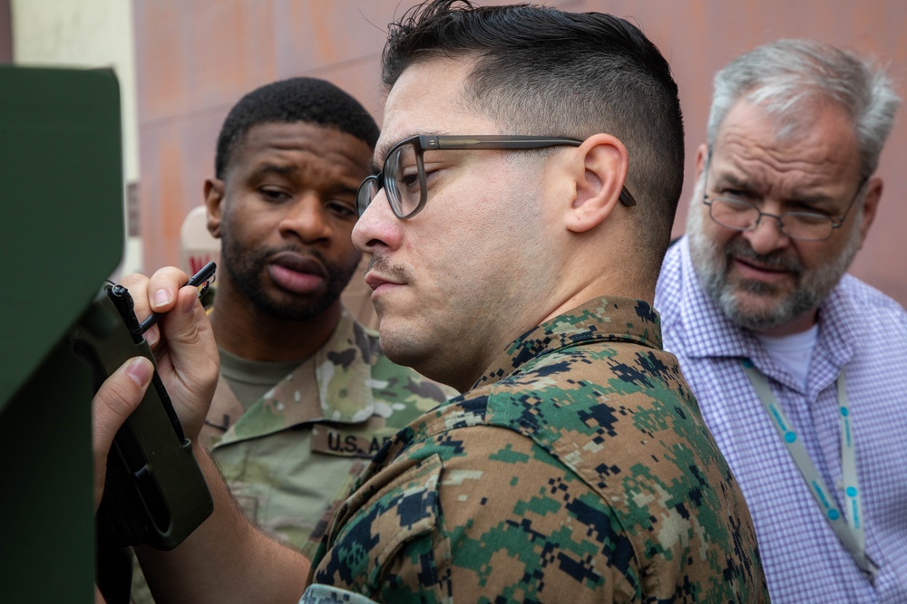1st Signal Brigade hosts an Advanced Extremely High Frequency planner course for service members from the U.S. Army, Navy, Marine, and Airforce
