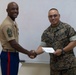 Sgt. Maj. Catching visits Okkodo Highschool