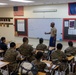 Sgt. Maj. Catching visits Okkodo Highschool