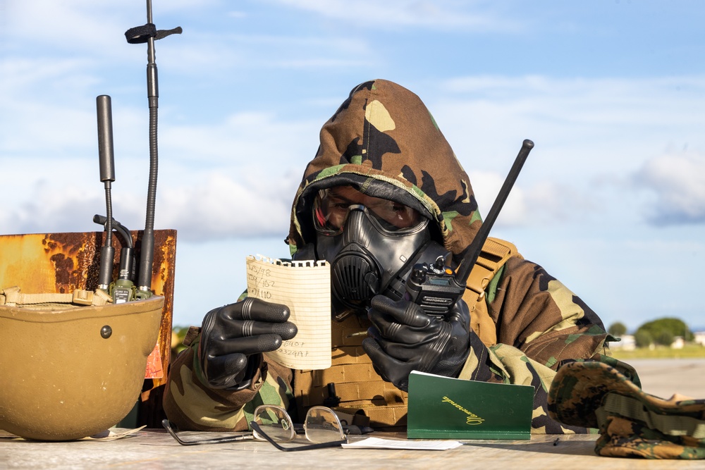 1st MAW Marines respond to simulated base attack