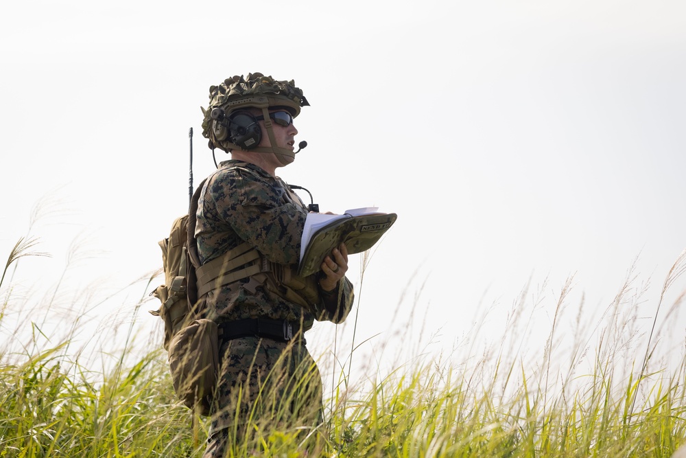 RD25| U.S. Marines and Sailors with 12th LLB Participate in a Medical Evacuation Drill
