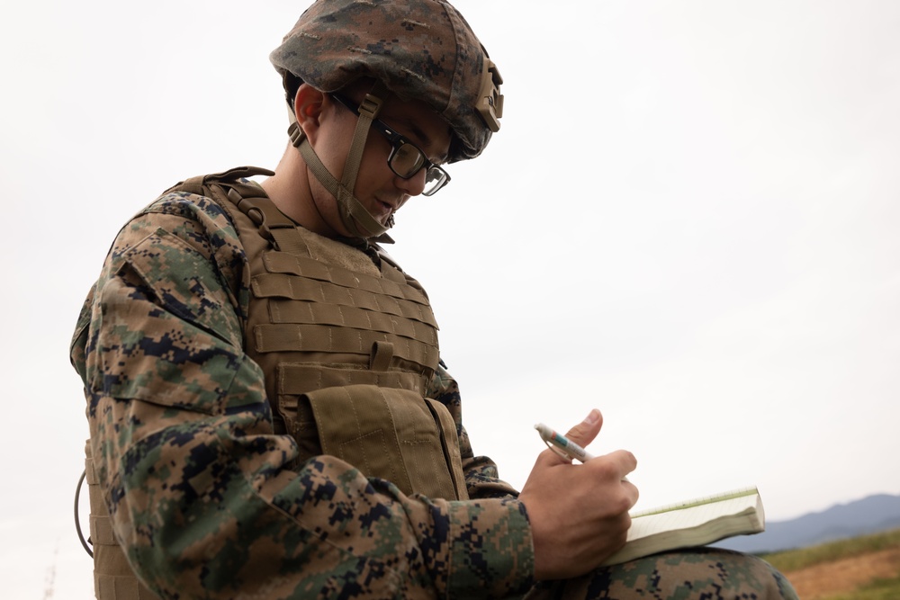RD25| U.S. Marines and Sailors with 12th LLB Participate in a Medical Evacuation Drill