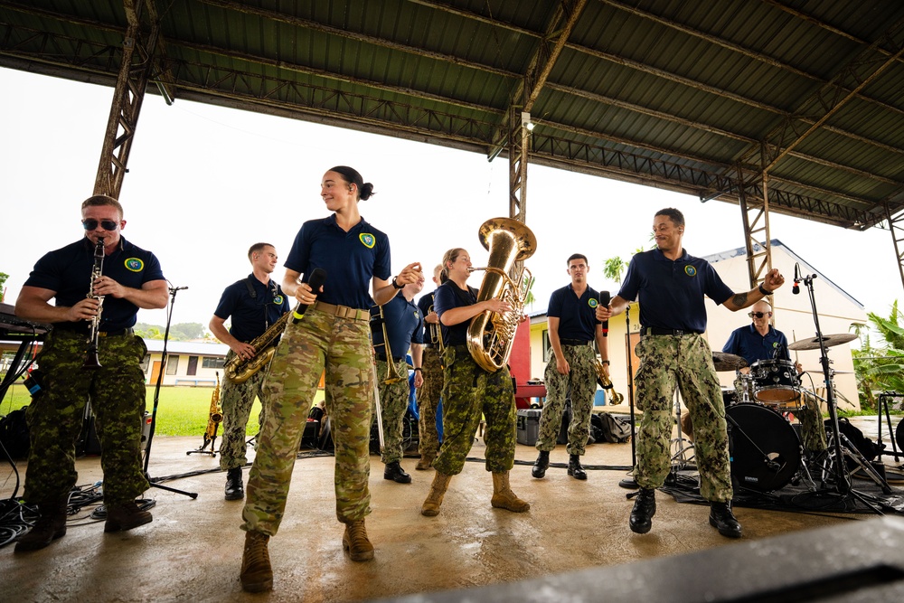 The Pacific Partnership 2025 Band Performs at George B. Harris Elementary School in Koror, Palau, Sept. 24, 2025