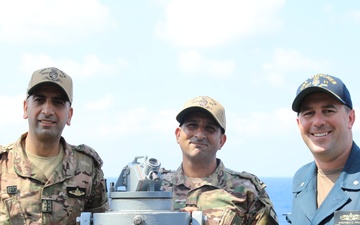 USS Mitscher (DDG 57) conducts passing exercise (PASSEX) with Lebanese Navy