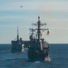Neptune Strike 25-3 Ships Sail in Formation