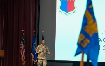 78th ABW commander shares people-first mentality at first all call