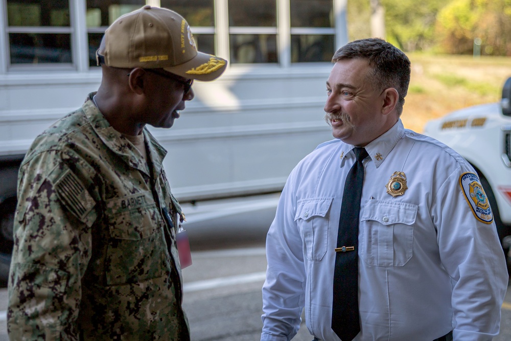 Rear Adm. Barnett Visits Portsmouth Naval Shipyard