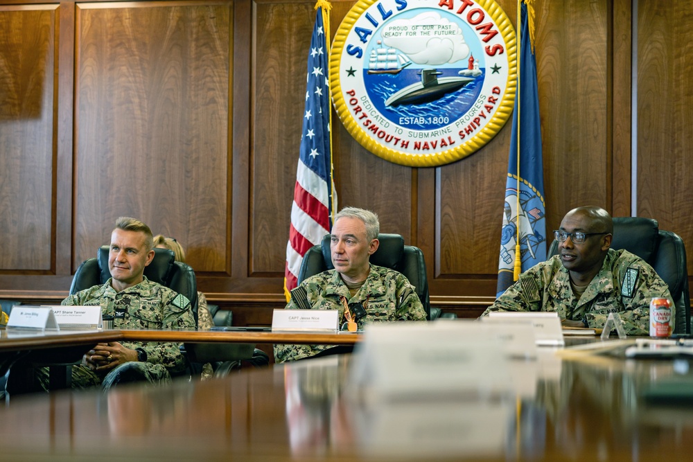 Rear Adm. Barnett Visits Portsmouth Naval Shipyard