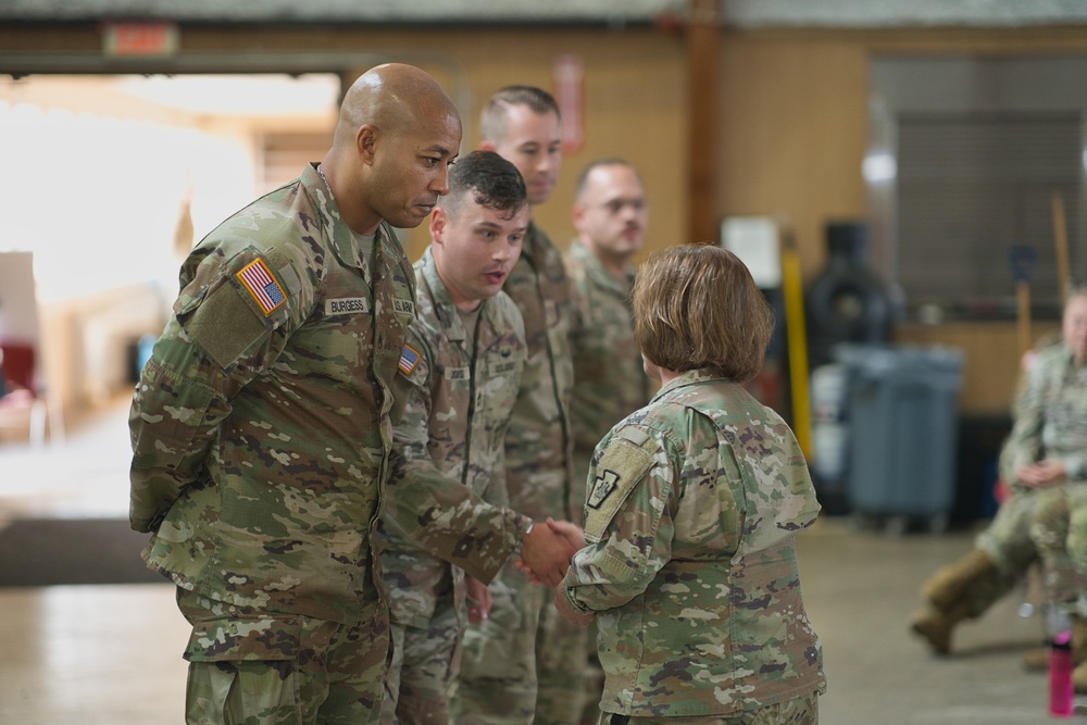 Deputy Adjutant General Honors Army Recruiters During Visit to Hanover