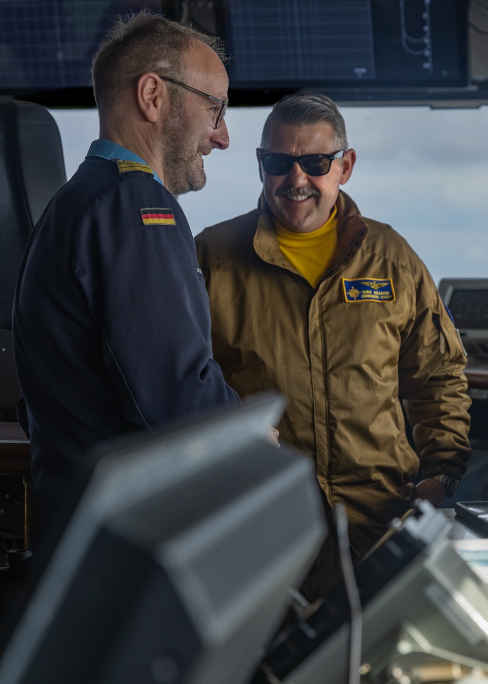 FGS Hamburg (F-220) Commanding Officer Visits USS Gerald R. Ford (CVN 78)