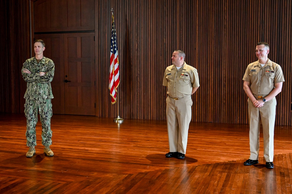 Navy Band Senior Chief Musician Pinning Ceremony in the Historic Sail Loft