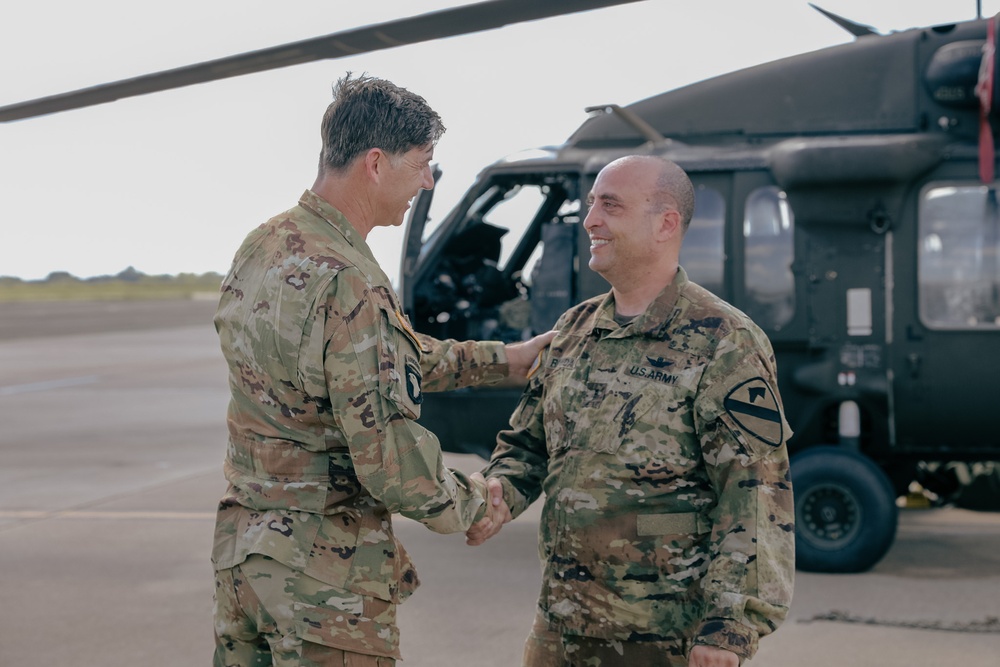1st Air Cav celebrate Final Wash Ceremony for Army Pilot