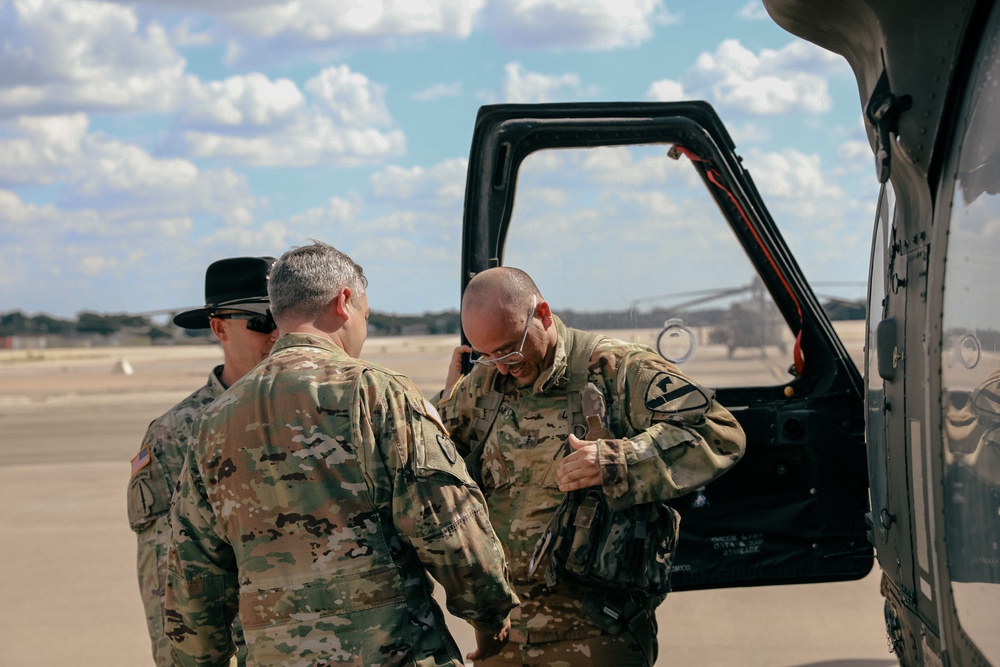 1st Air Cav celebrate Final Wash Ceremony for Army Pilot