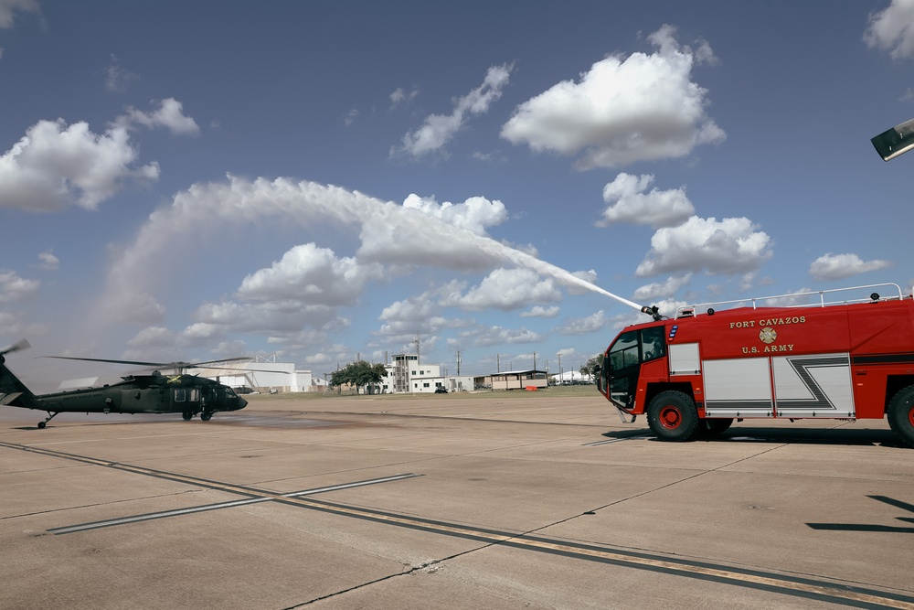 1st Air Cav celebrate Final Wash Ceremony for Army Pilot