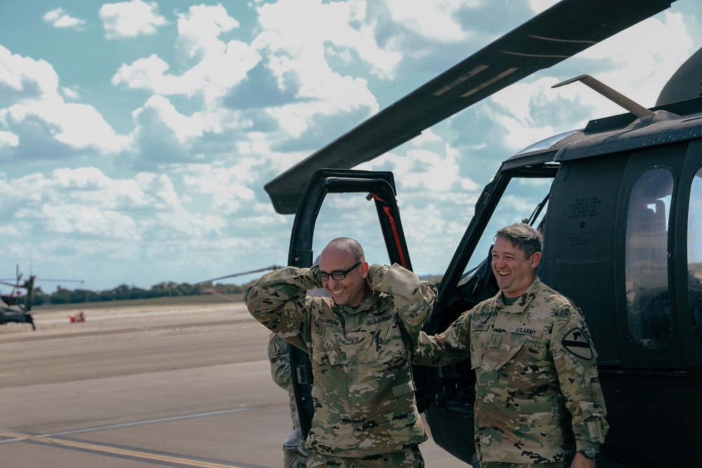 1st Air Cav celebrate Final Wash Ceremony for Army Pilot
