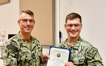MU2 Brandon Emerson receives Good Conduct Award