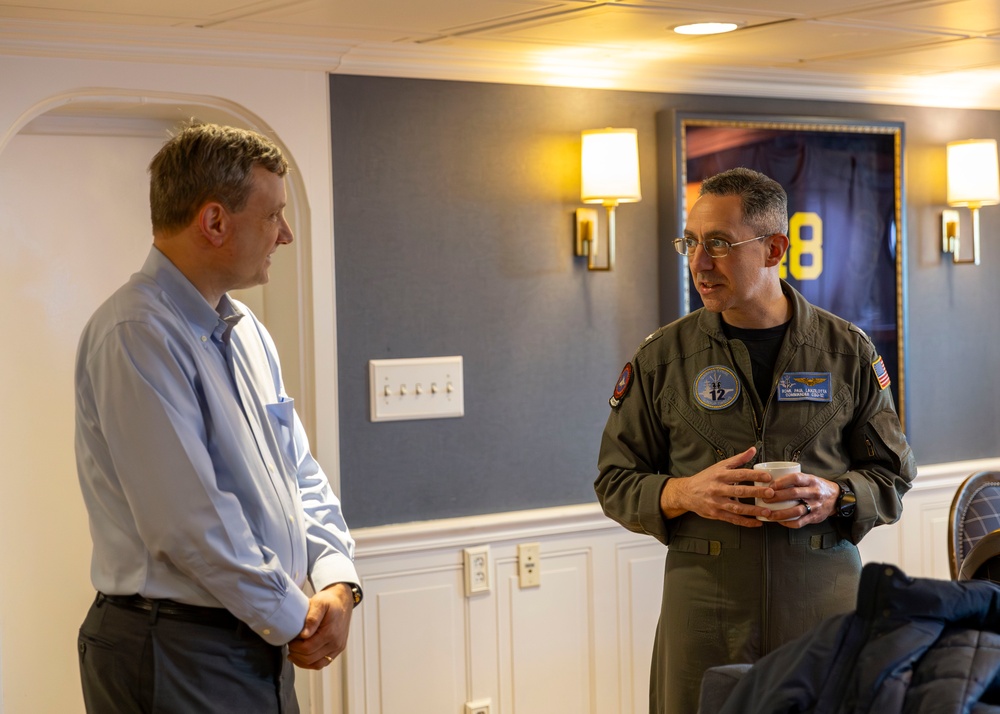 USS Gerald R. Ford Welcomes Charge d' Affaires, U.S. Mission to Norway