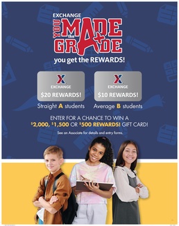 Military Kids Turn Good Grades into Big Rewards with the Army &amp; Air Force Exchange Service’s You Made the Grade Program