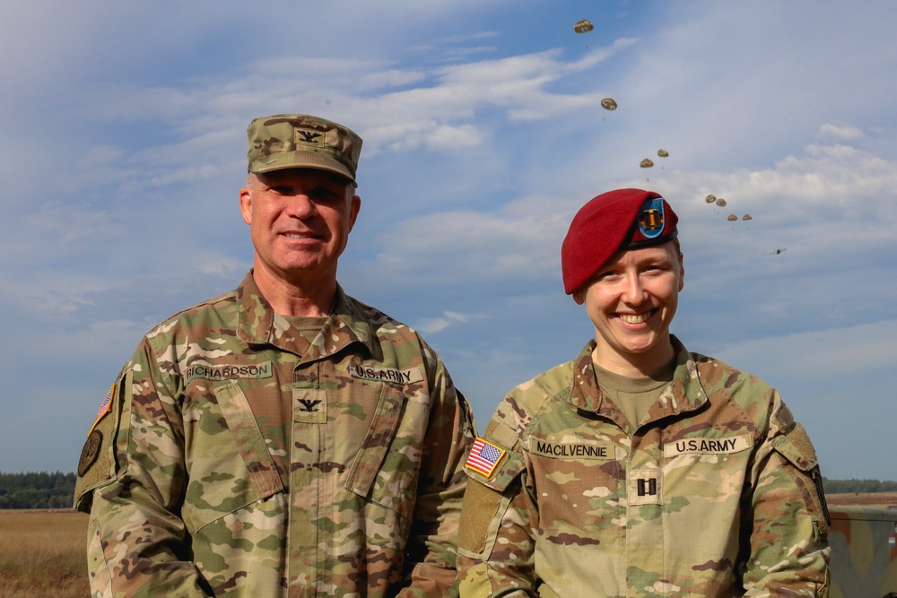 Commanders Reflect as Paratroopers Descend Over Sacred Ground