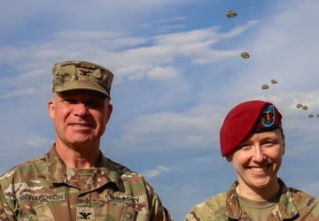 Commanders Reflect as Paratroopers Descend Over Sacred Ground