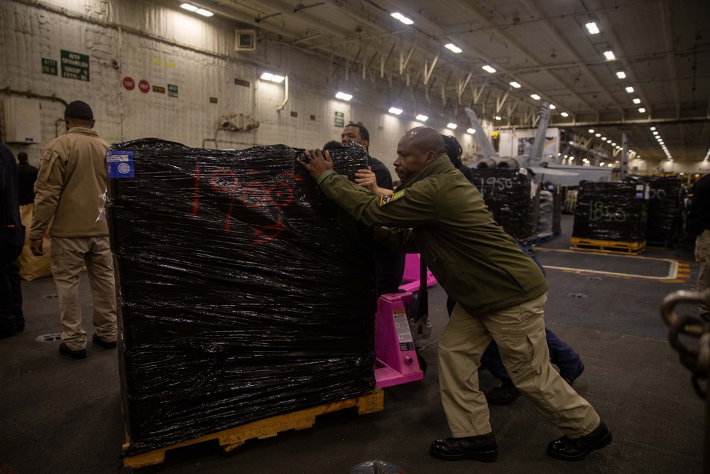 USS Gerald R. Ford (CVN 78) Sailors Transport Stores