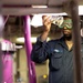 USS Gerald R. Ford (CVN 78) Sailor Checks Fuel Sample