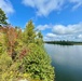 Fall color starts to pop near Ed Shave Lake on the Superior National Forest