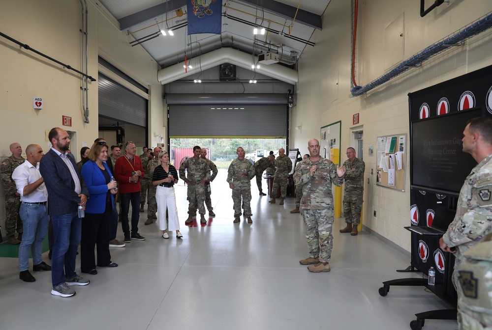 Lithuanian defense delegation visits Fort Indiantown Gap drone facility