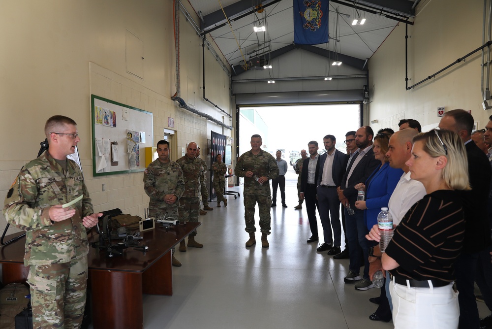 Lithuanian defense delegation visits Fort Indiantown Gap drone facility