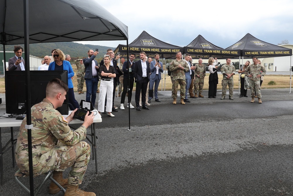 Lithuanian defense delegation visits Fort Indiantown Gap drone facility