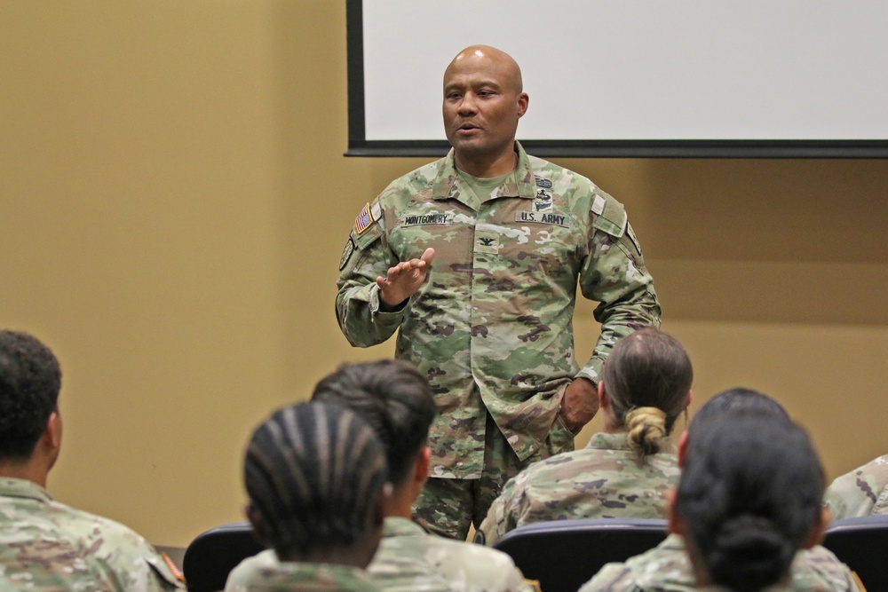Ordnance Leaders visit 593d CSC Soldiers