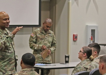 Ordnance Leaders visit 593d CSC Soldiers