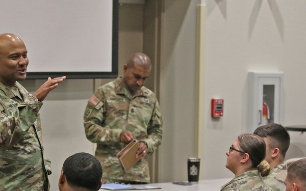 Ordnance Leaders visit 593d CSC Soldiers