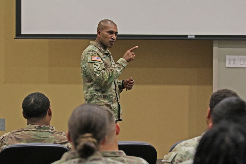 Ordnance Leaders visit 593d CSC Soldiers