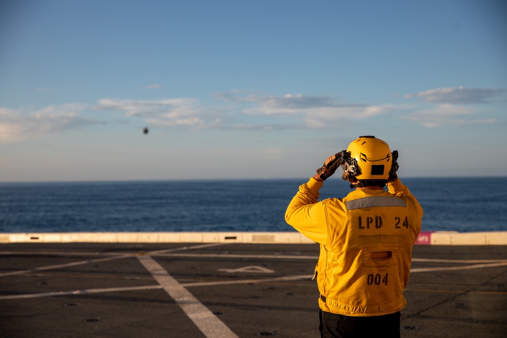 HSC-26 Flight Operations Aboard USS Arlington (LPD 24) During UNITAS