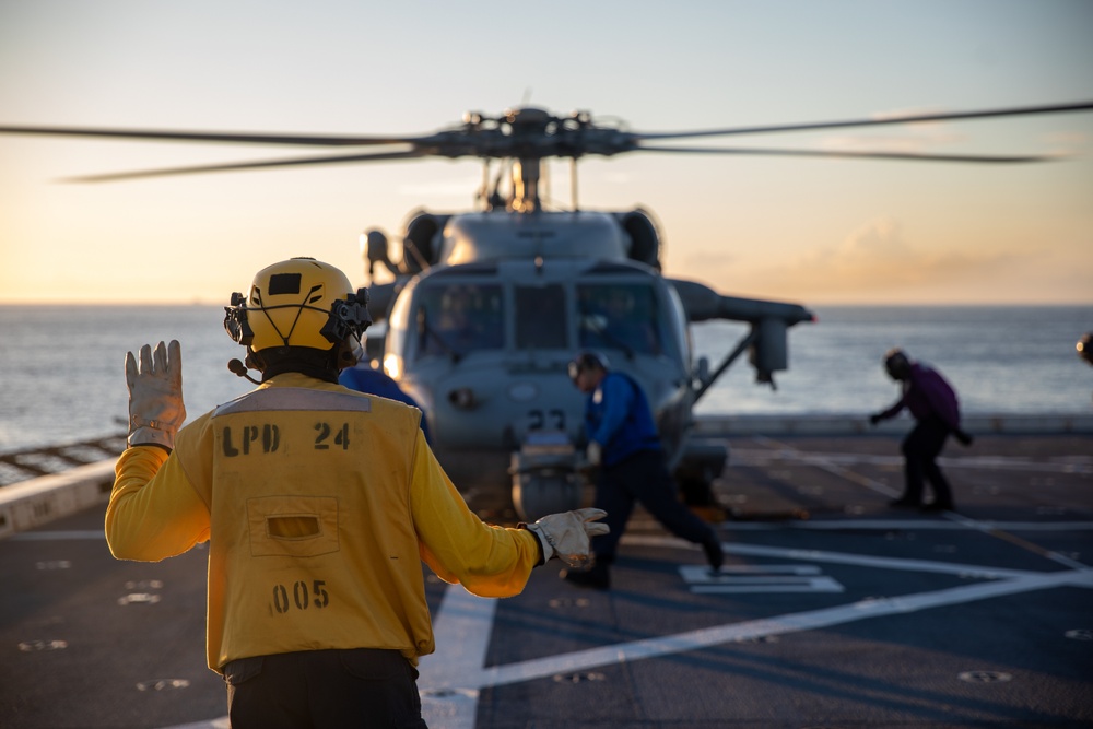 HSC-26 Flight Operations Aboard USS Arlington (LPD 24) During UNITAS