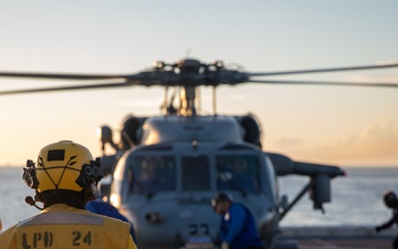 HSC-26 Flight Operations Aboard USS Arlington (LPD 24) During UNITAS