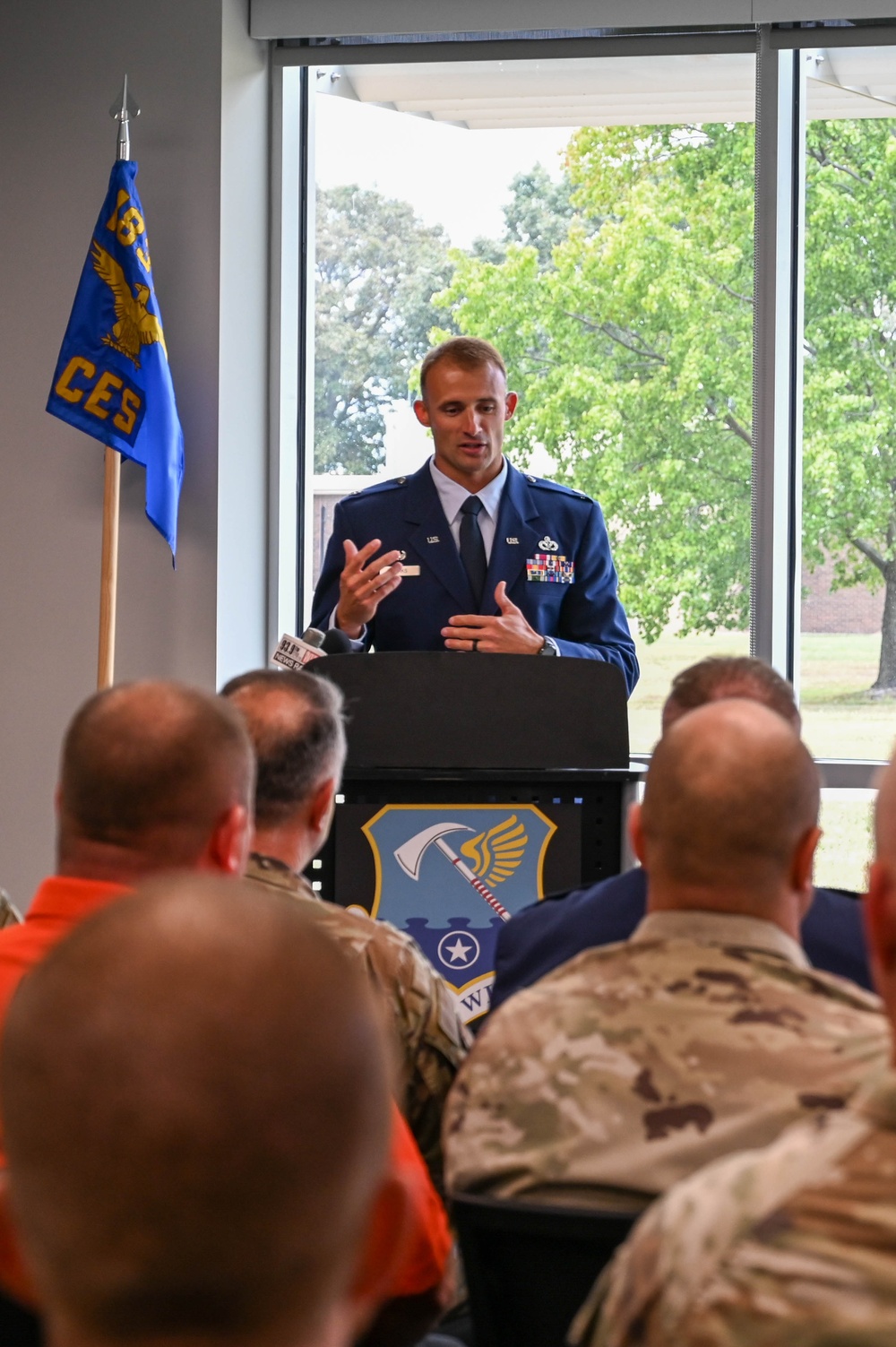 Ribbon Cutting Ceremony for 183d Wing Base Civil Engineer Complex