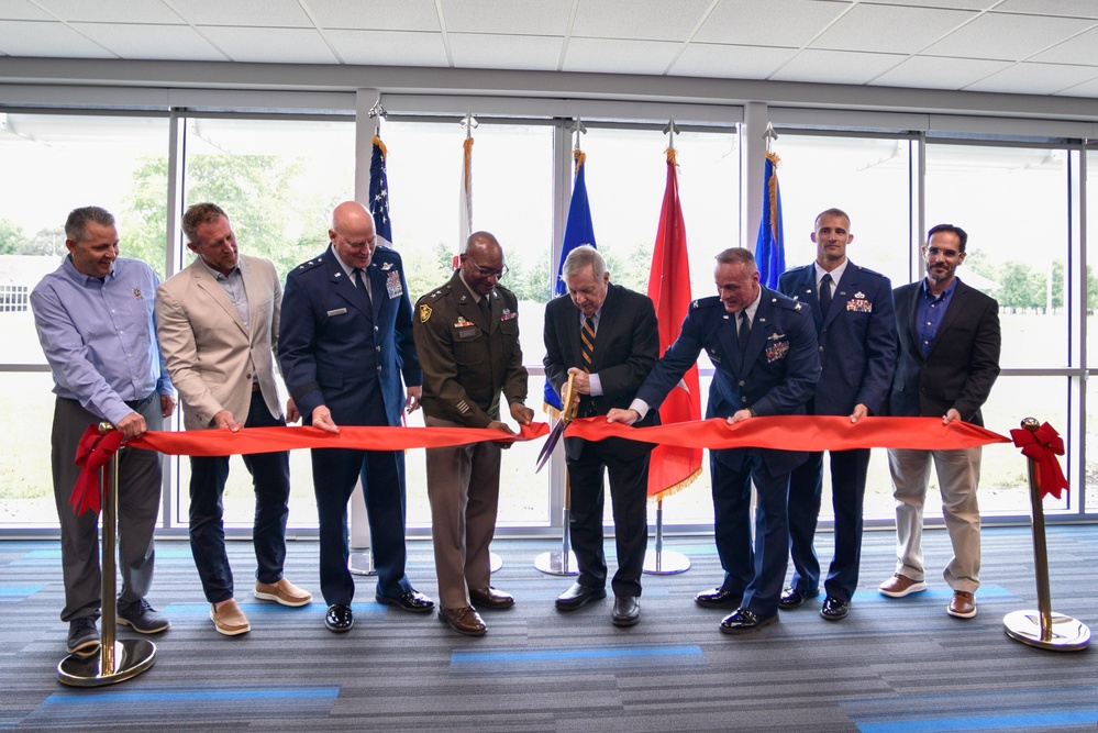 Ribbon Cutting Ceremony for 183d Wing Base Civil Engineer Complex