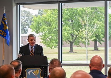 Ribbon Cutting Ceremony for 183d Wing Base Civil Engineer Complex