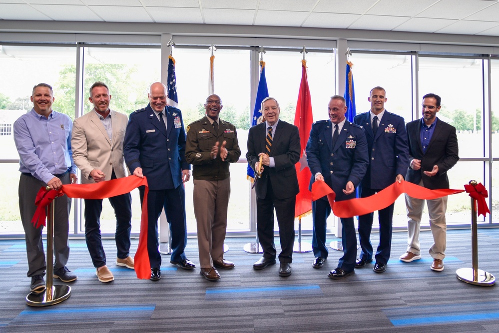 Ribbon Cutting Ceremony for 183d Wing Base Civil Engineer Complex
