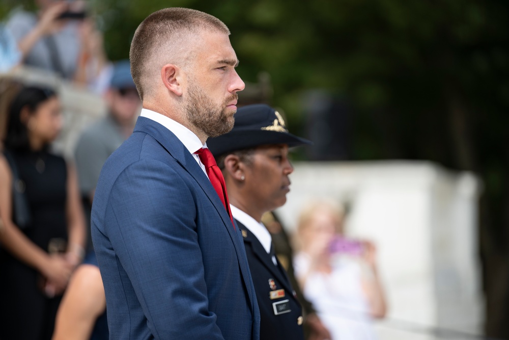 Washington Commanders Tight End Zach Ertz Visits ANC