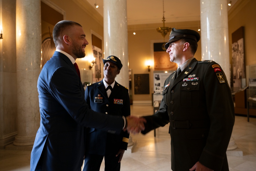 Washington Commanders Tight End Zach Ertz Visits ANC