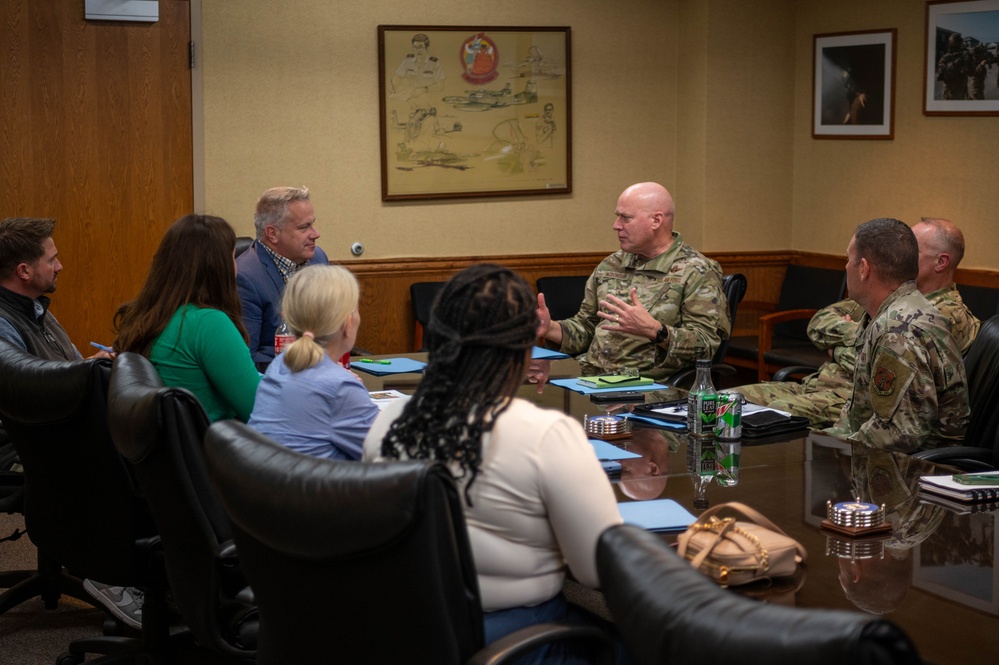 U.S. Rep. Eric Sorensen Visits 182nd Airlift Wing