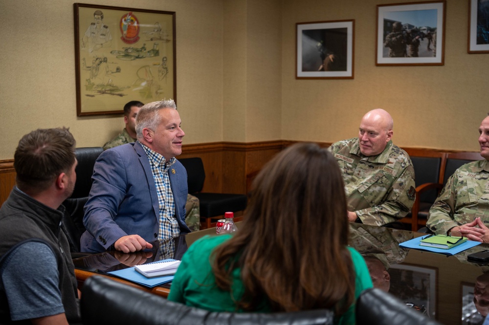 U.S. Rep. Eric Sorensen Visits 182nd Airlift Wing